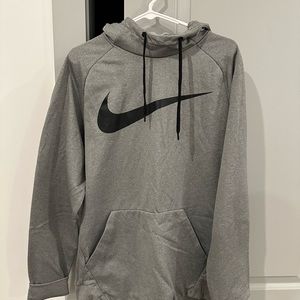 Grey Nike logo hoodie
